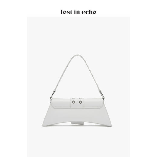 lost in echo 设计师 新款 大号巴雷特气眼腋下包白色 商品图1