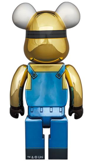 收藏系列 Be@rbrick 1000%系列 电镀小黄人 商品图1