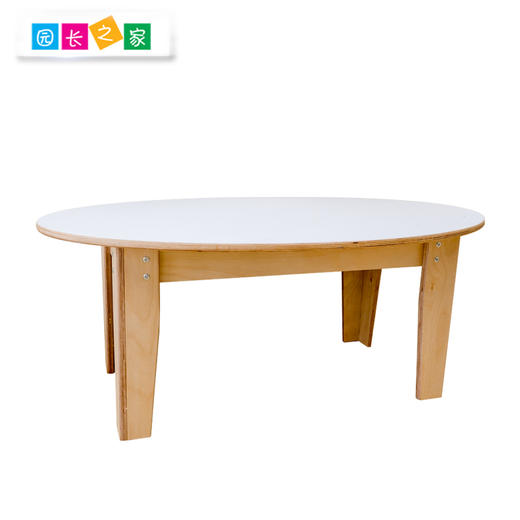 早教1-3.5岁桌椅实木板材儿童桌椅家具幼儿课桌 IC椭圆桌 商品图3