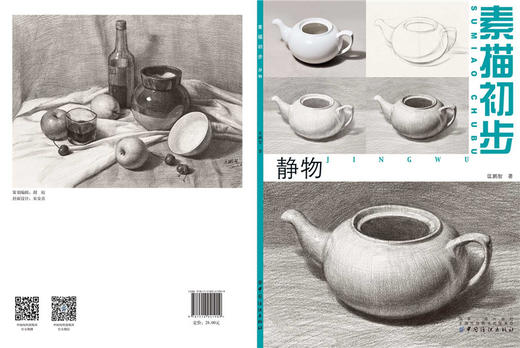 经典全集 素描静物组合临摹书籍美术基础技法结构到位绘画册照片风暴高艺联考主导陈敲平陶罐门砖教学程材大八开范本正版 商品图1