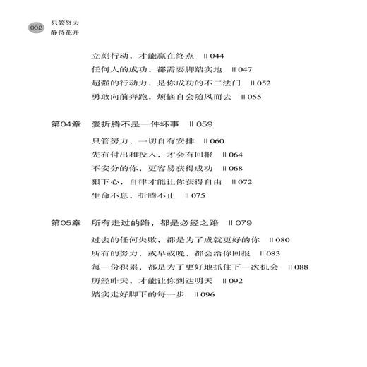 正版书籍 只管努力 静待花开 付于敏 年轻人的成长激励之书心灵修养成功励志人生哲学人生智慧书克服负面情绪提升自我青春正能量书 商品图1