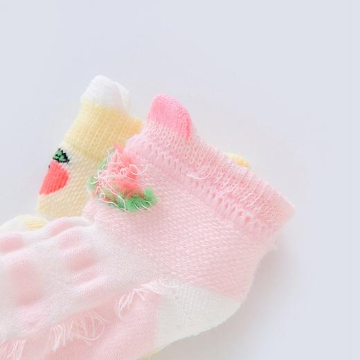 英氏婴儿袜子宝宝可爱薄袜舒适透气袜子2双装春夏款 商品图3