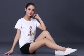 T恤 | 进口纯棉升级版（插画瑜伽体式系列）