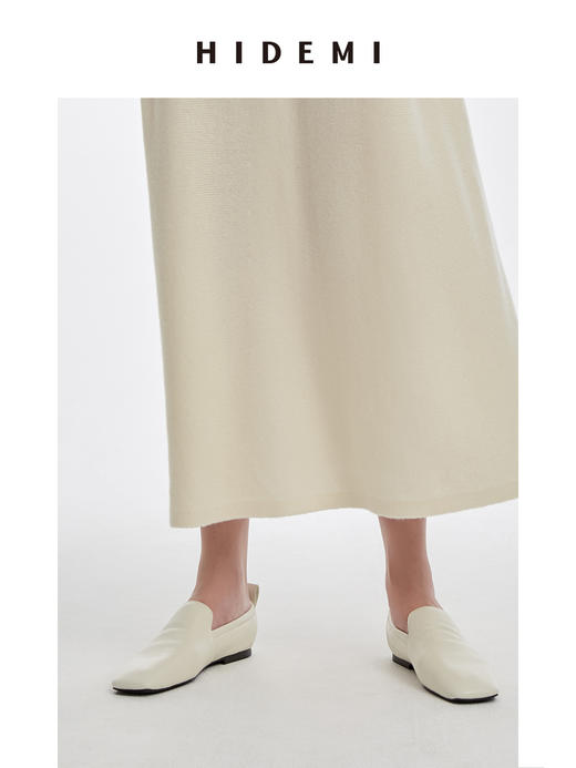 HIDEMI 新款方头小羊皮平底鞋 商品图3