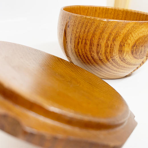 餐具枣木带盖饭碗9137-2/无包装 商品图3