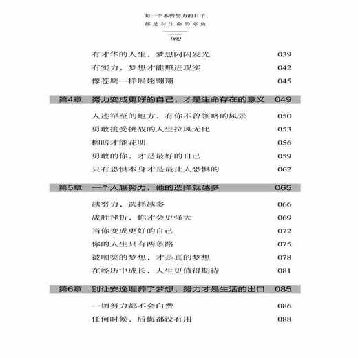 正版 每一个不曾努力的日子，都是对生命的辜负 无崖子 帮助年轻人分析如何努力才能更好地把握青春、绽放华彩 中国纺织出版社 商品图2