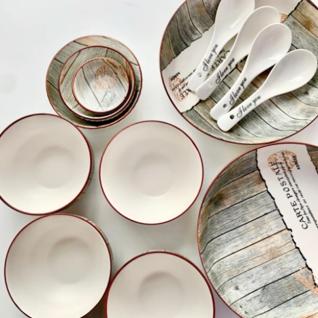 尚陵陶瓷 木戈餐具17件套 商品图4