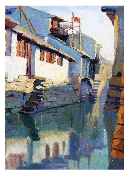 水粉风景基础  基础美术技法正规系统训练 学生成人初学者零基础学画画书素描教程绘画教材 商品图4