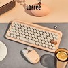 洛斐LOFREE 圆点蓝牙机械键盘 奶茶 无线青轴女性可爱iPad手机生日礼物 商品缩略图5