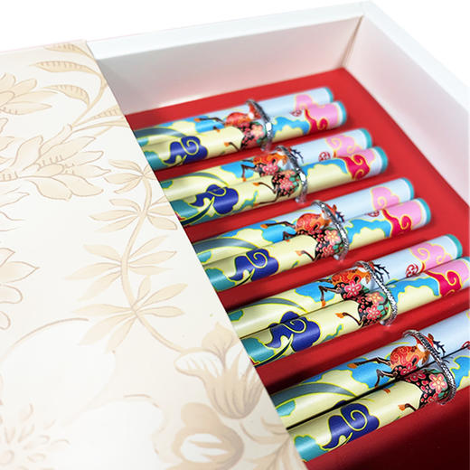 五双好运筷至福禄寿喜财礼盒装 商品图7