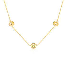 【熙】兔猪羊生肖三合·锁骨链