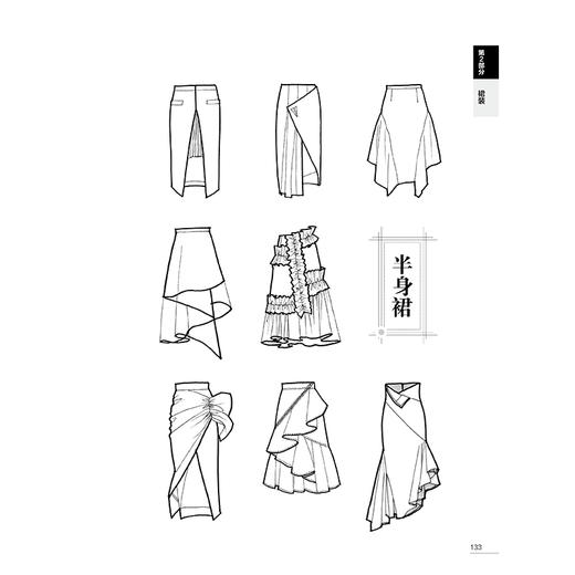 2021新书 服装设计师手稿速成图册 女装款式 细节设计 设计师手稿系列女装创意设计图女款上衣裙装裤装泳装款式样式设计手稿大全书 商品图4