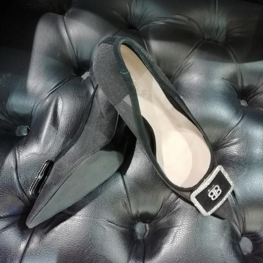 LFGJ10201纱网透气细高跟船鞋 商品图5