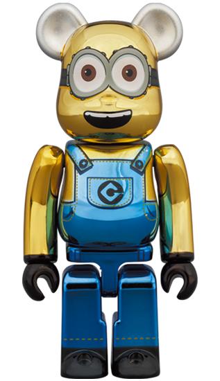 收藏系列 Be@rbrick 400%系列 小黄人 戴维 电镀 商品图1