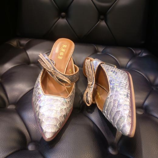 LFGJ  6416  设计师潮流蛇皮鞋拖 商品图11