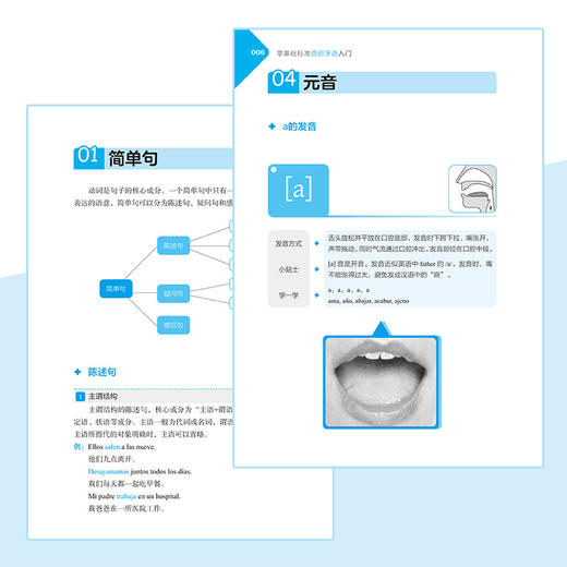 零基础标准西班牙语入门 零基础西班牙语速成 自学西班牙语快速入门教材书 单词发音句子会话一本通 外教视频教学西语发口语大全书 商品图4