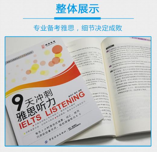 朗阁教育 9天冲刺雅思听力 雅思王听力真题语料库机考笔试综合版 王陆雅思听力真题题库 剑13版听力王陆语料库 商品图2
