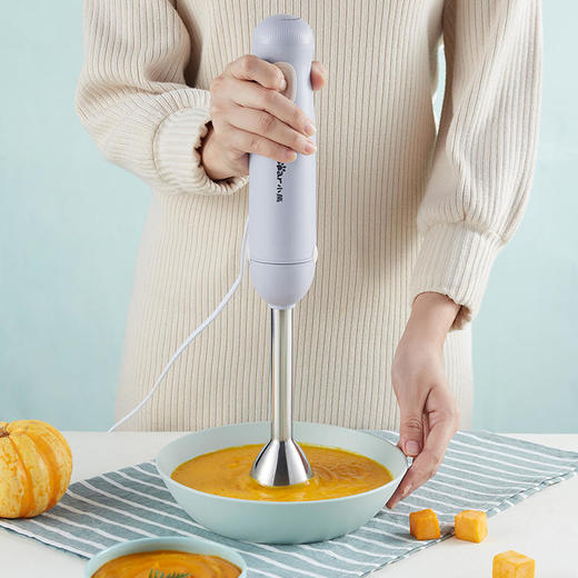 【小熊Bear】料理机家用手持多功能料理棒婴儿辅食机搅拌棒榨汁打蛋打发器绞肉榨汁杯JBQ-B50M2浅蓝色 商品图4