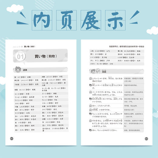 我爱背单词 最常用的日语3000单词一学就会 日语入门词汇学习书 分好类 超好背可点读日语自学入门词汇双速自学速成书籍 商品图4