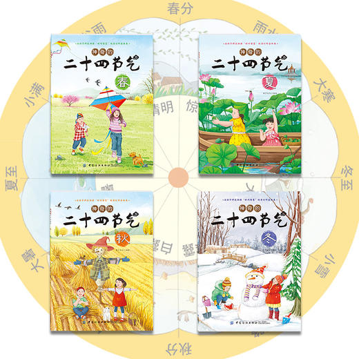 4册神奇的二十四节气 二十四节气绘本 图画书幼儿科普百科 小学生课外书读物少儿百科全书儿童6-12岁这就是二十四节气4册正版 商品图1