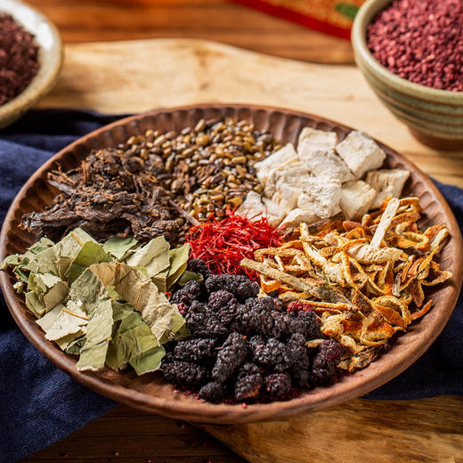 减轻腹担 古藏方与现代发酵结合的青稞红曲茶 4g*30袋/盒 商品图3