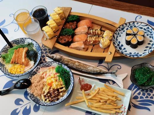 抢购有效期截止4月26日【4店通用】日料控福利！一口吃到海洋味道！￥88元抢303「禾美做寿司」3人餐=三文鱼腩手握+酷脆鳗鱼+熟虾手握+芝烧扇贝 商品图0