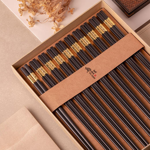 乌镇西栅筷子铺合金筷礼盒十双装 商品图1