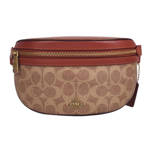 美国Coach蔻驰女士腰包斜挎包卡其红色39937B4NQ4 商品图1