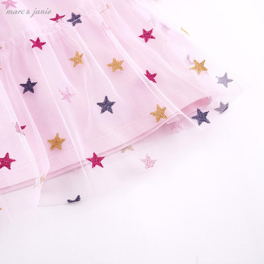 【打折】马克珍妮夏装 女童彩色星星网纱连衣裙 宝宝裙子210098 商品图4