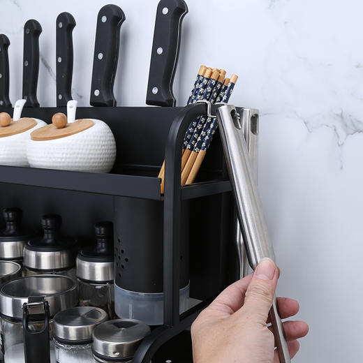 【特价】不锈钢厨房置物架小型架多功能台面收纳小调味品调料架子 商品图1