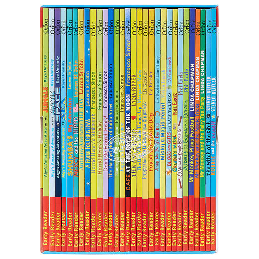 【中商原版】HUK Early Reader Slipcase(30books) 哈榭少儿早期阅读桥梁书30本彩色套装 儿童故事文学套装 英文原版 7-12岁 商品图1