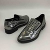 LFGJ 2402 漆皮女鞋尖头系带亮皮粗根软皮单鞋休闲鞋镂空方跟潮 商品缩略图2