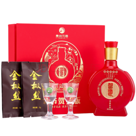 【推荐】习酒 春节贺岁版春节礼盒（1瓶8100 100ml+2个酒杯）【整盒装】