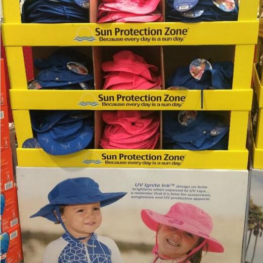 国内现货 SUN PROTECTION ZONE男女儿童宝宝防晒紫外线太阳帽UPF50 商品图11