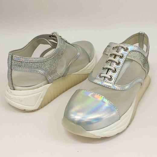 LFGJ 0320 网纱拼接炫彩牛气系带休闲单鞋 商品图2