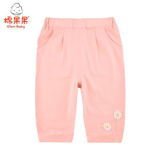 棉果果夏季女童氨棉汗布针织七分裤M222201221288 商品图0