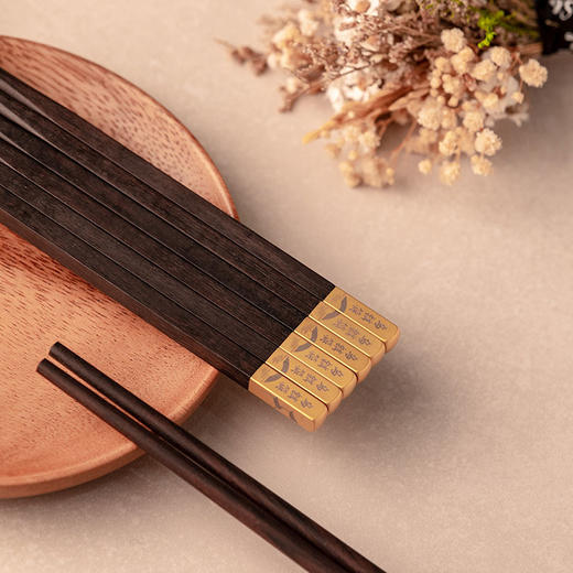 乌镇西栅乌木筷子礼盒五双装 商品图6