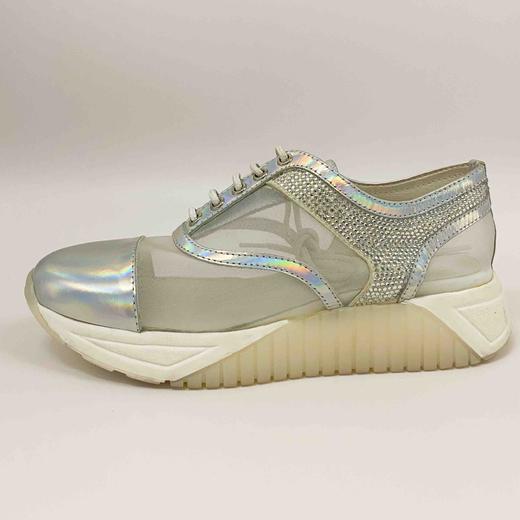 LFGJ 0320 网纱拼接炫彩牛气系带休闲单鞋 商品图1