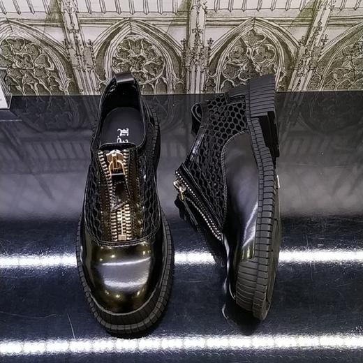 LFGJ 0337 春夏网面透气拉链平底鞋 商品图2