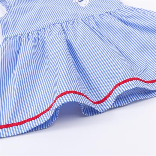 贝贝怡女宝宝A字摆条纹海军风公主连衣裙子长裙212Q244 商品图11