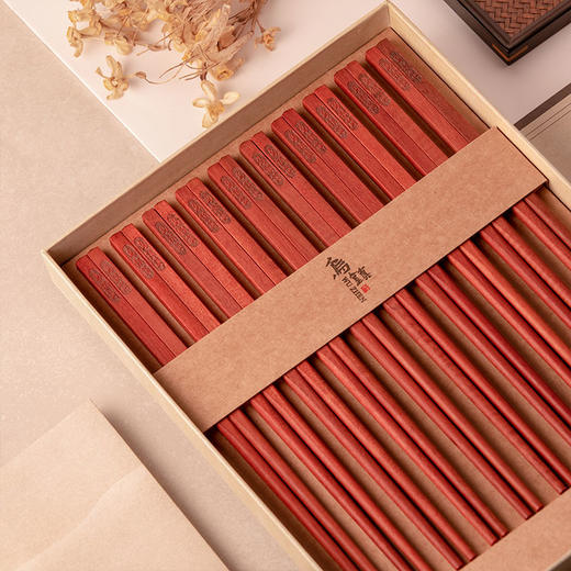 乌镇西栅筷子铺红檀木筷礼盒 商品图2