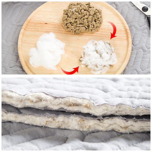 平直堂·艾绒逐湿寒养身床垫，睡着甩走老寒湿，身子骨越睡越好，不可水洗 商品图7