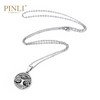 PINLI品立2021夏季潮牌不锈钢圆形吊坠男饰品首饰项链D212628381 商品缩略图1