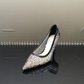 LFGJ10001 春夏性感魅惑闪钻细跟网面凉鞋