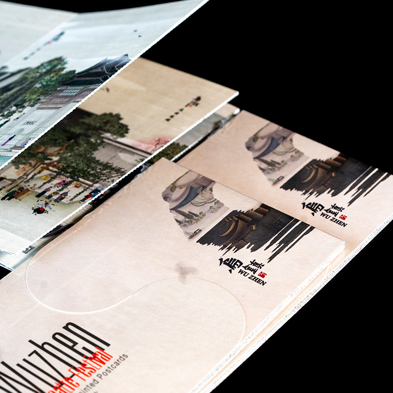 乌镇官方地图系列手绘明信片