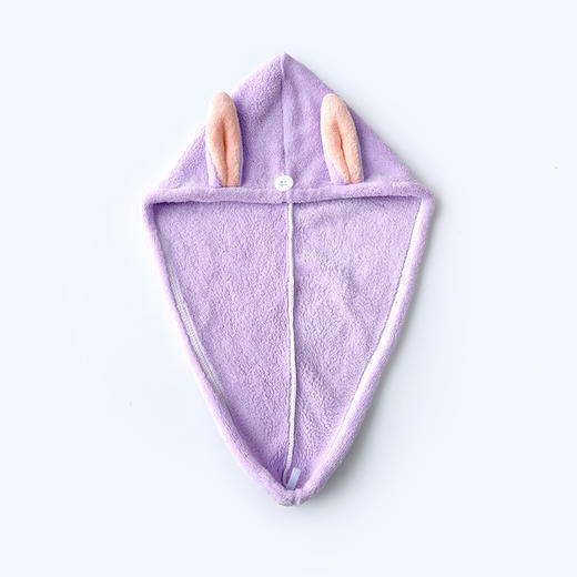 家减尘除兔耳朵儿童干发帽J8283可爱强吸水速干包头巾（颜色随机） 商品图1