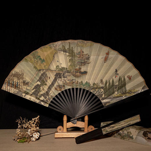 乌镇官方地图系列折扇 商品图3