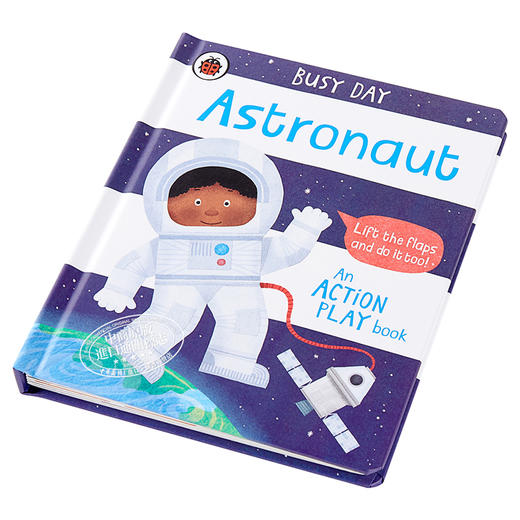 预售 【中商原版】Busy Day: Astronaut 小瓢虫职业机关书：太空人 低幼亲子互动启蒙绘本 纸板书 英文原版 2-3岁 商品图2