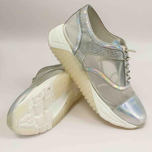 LFGJ 0320 网纱拼接炫彩牛气系带休闲单鞋 商品图4