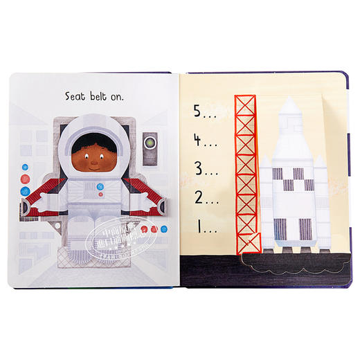 预售 【中商原版】Busy Day: Astronaut 小瓢虫职业机关书：太空人 低幼亲子互动启蒙绘本 纸板书 英文原版 2-3岁 商品图4